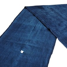 Antique Japanese BORO Indigo Aizome Cotton Fa...