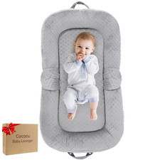 Baby Lounger Pillow for Newborn, Multi-Use Portable Baby Lounger for Supervised