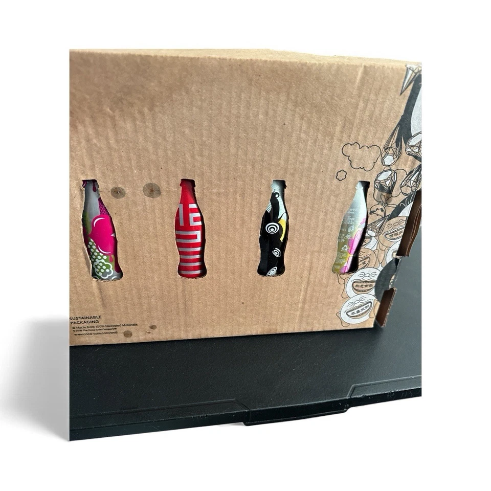 Coca-Cola 2008 Пекин Олимпийских игр РЕДКАЯ WE8 алюминиевая бутылка кока-колы полный комплект с компакт-диском - Изображение 3 из 4