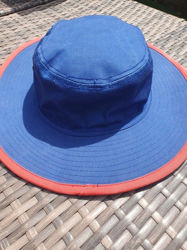 England Admiral Blue One Day Vintage Cricket Hat Size Large - Imagen 3 de 7
