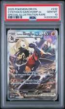2025 Pokemon Destined Rivals Cynthia's Garchomp ex #232/182 PSA 10 GEM MINT