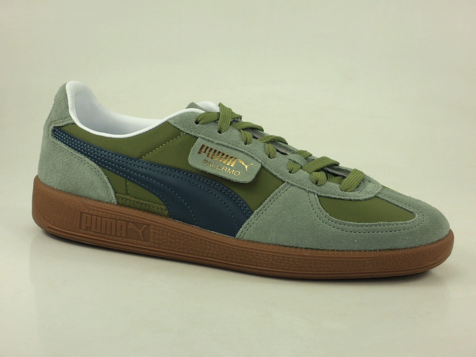 PUMA Palermo OG Olive Green Retro Sneakers for Men - Stylish & Durable