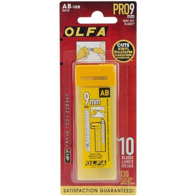 9mm Snap-Off Replacement Blades 10 Pack AB-10B
