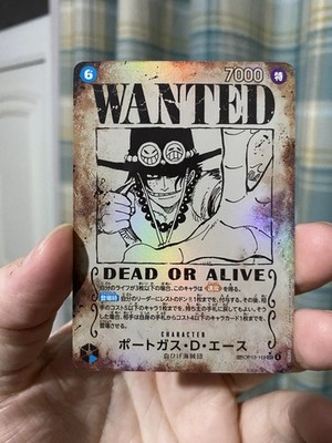 Portgas.D. Ace OP13-119 SEC SP Wanted Japanese One Piece Carrying on His Will NM