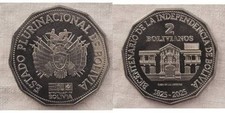 BOLIVIA 2 Bolivianos 2025 &ldquo;200 Years of Independence LOOSE&rdquo; UNC KM#225 NEW
