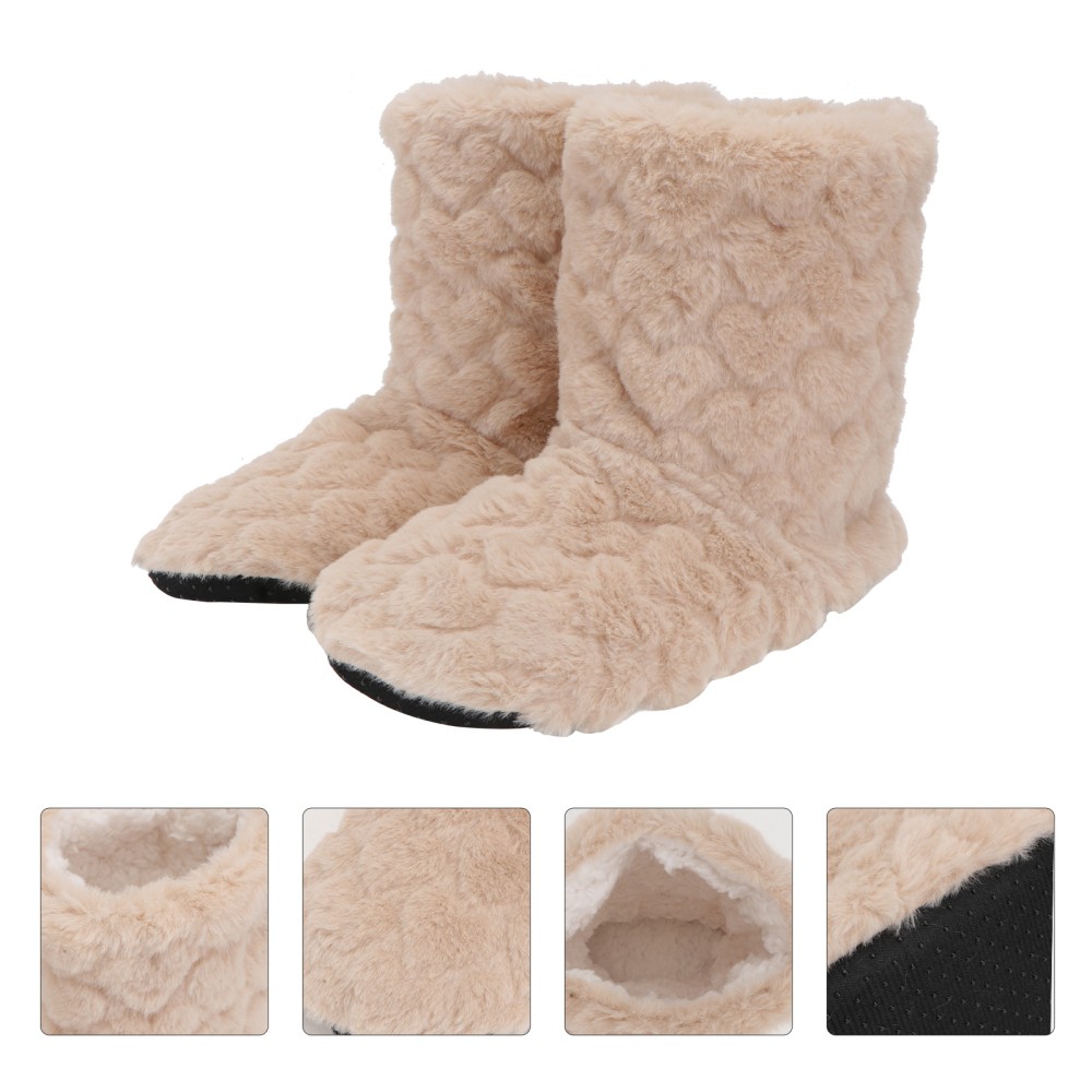 SAOLA Bottes De Danse Chaudes Et Antidérapantes La Mariée Sol Épaissies