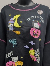 Sanrio Hello Kitty Friends Halloween Sweatshirt Sz XL Hybrid Apparel Glows NWT