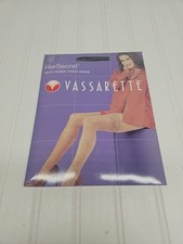 Vtg Vassarette Thigh Highs 4035 Black Long