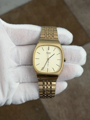 Rare Vintage Seiko Quartz 7830-5020 Men’s Gold Plated Dress Watch JDM 1970s
