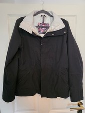 Burton Dryride Veste De Snowboard Ski Femme Gr.M Noir Pit Zips Très Bon