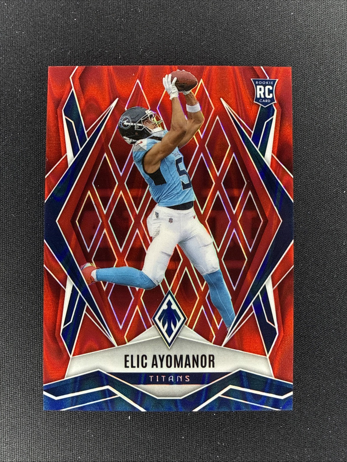 2025 Panini Phoenix - Rookies Elic Ayomanor #167 Red Seismic /99 (RC)