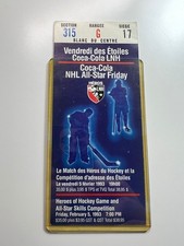 1993 NHL All-Star Friday Ticket – Heroes of Hockey & Skills Comp – Selanne AUTO!
