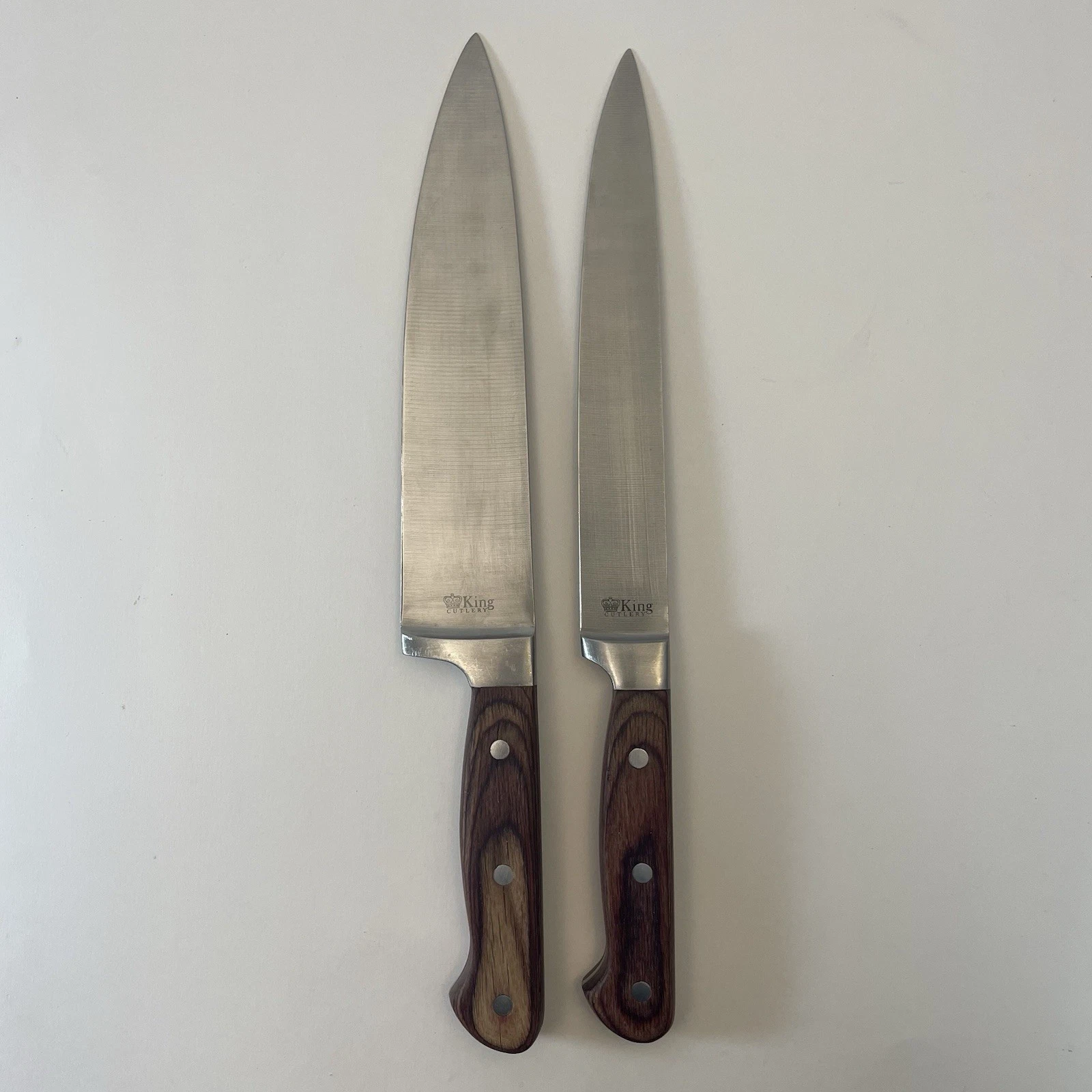 VTG King Cutlery 2 Piece Kitchen Knife Set: 8” Chefs Knife & Utility/Petty Knife