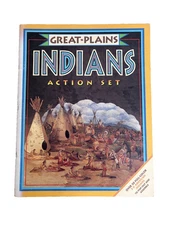 Vintage 1992 Great Plains Indian Action Set Cut Out Book Diorama