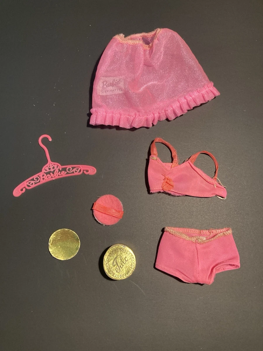 Vintage 1962 1963 Barbie Lingerie Pak Pink Fashion Pak A Complete Set | #1947622323