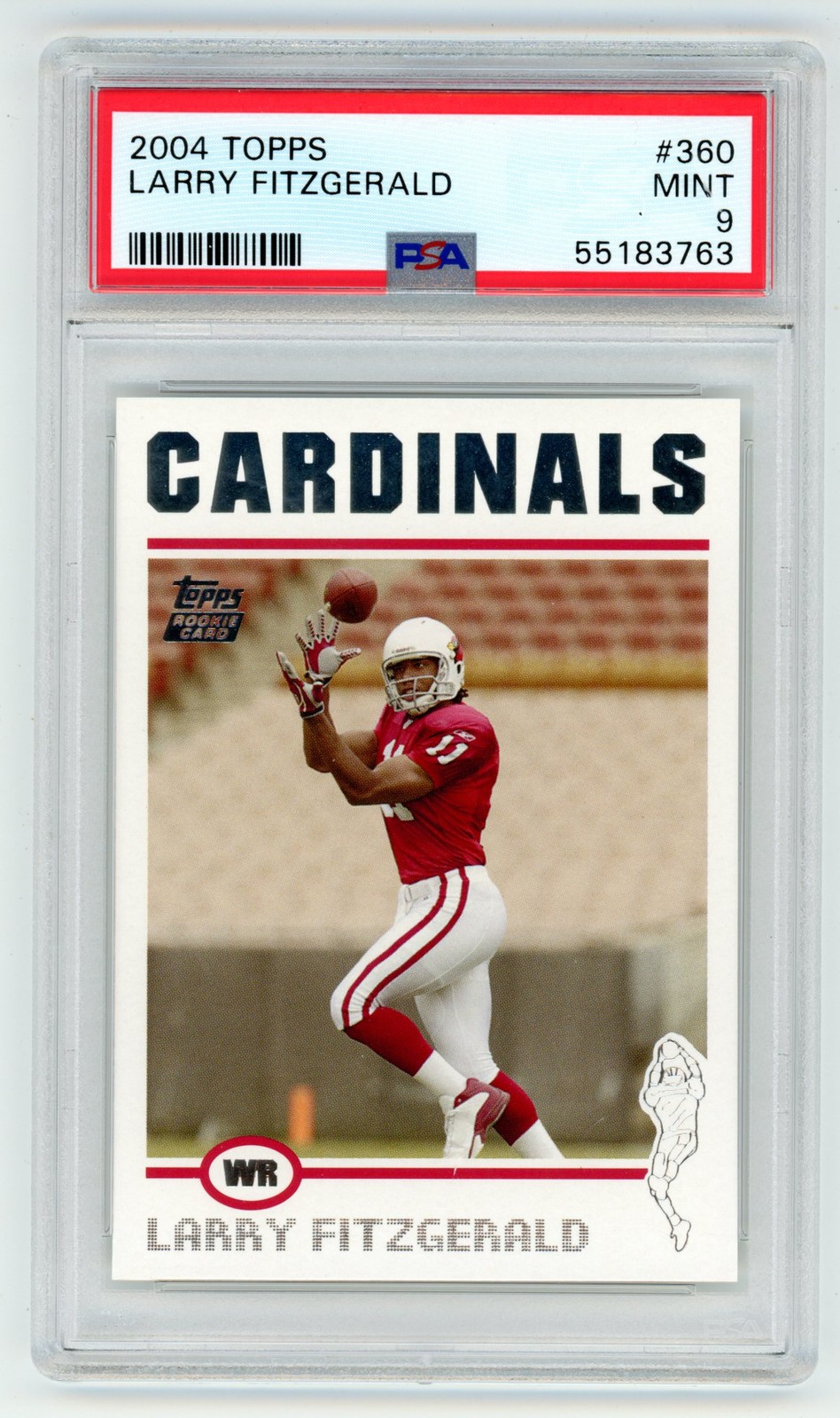 2004 Topps #360 Larry Fitzgerald PSA 9 ROOKIE