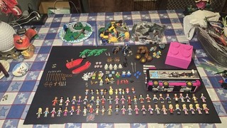 Gran Lote Vintage LEGO Piezas Ladrillos Clásicos Minifiguras Años 90 2000