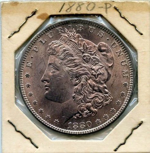 1880-P BU MORGAN SILVER DOLLAR COIN!!!