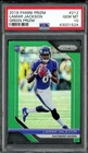 2018 Panini Prizm #212 Lamar Jackson Green Prizm Rookie PSA 10