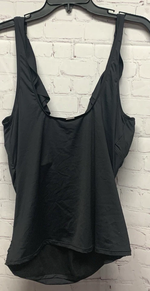 Regata Lauren Ralph Lauren tamanho 10 clube de praia babado com aro preto nova - Imagem 3 de 3