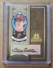 Steve Carlton 2005 Donruss Diamond Kings HOF Heroes Gold Signatures 4/10 Auto