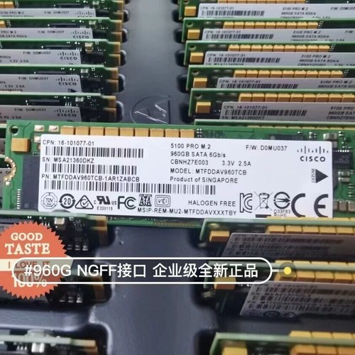 960GB SSD M.2 5100 PRO SATA 6Gb/s MTFDDAV960TCB-1AR1ZABCB F/W:D0MU037 960G - Afbeelding 5 van 5