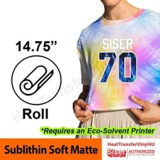 Siser Sublithin Soft Matte Printable HTV 15" *Create Your Custom Desgins