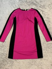 Michael Kors Dress Womens 2P Black Purple Long Sleeve Sheath Party Office