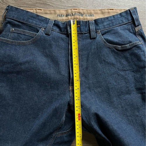 Pantalones de mezclilla para salón Duluth Trading Flex pierna recta lavado oscuro talla 36x30 nuevos sin etiquetas - Imagen 9 de 10