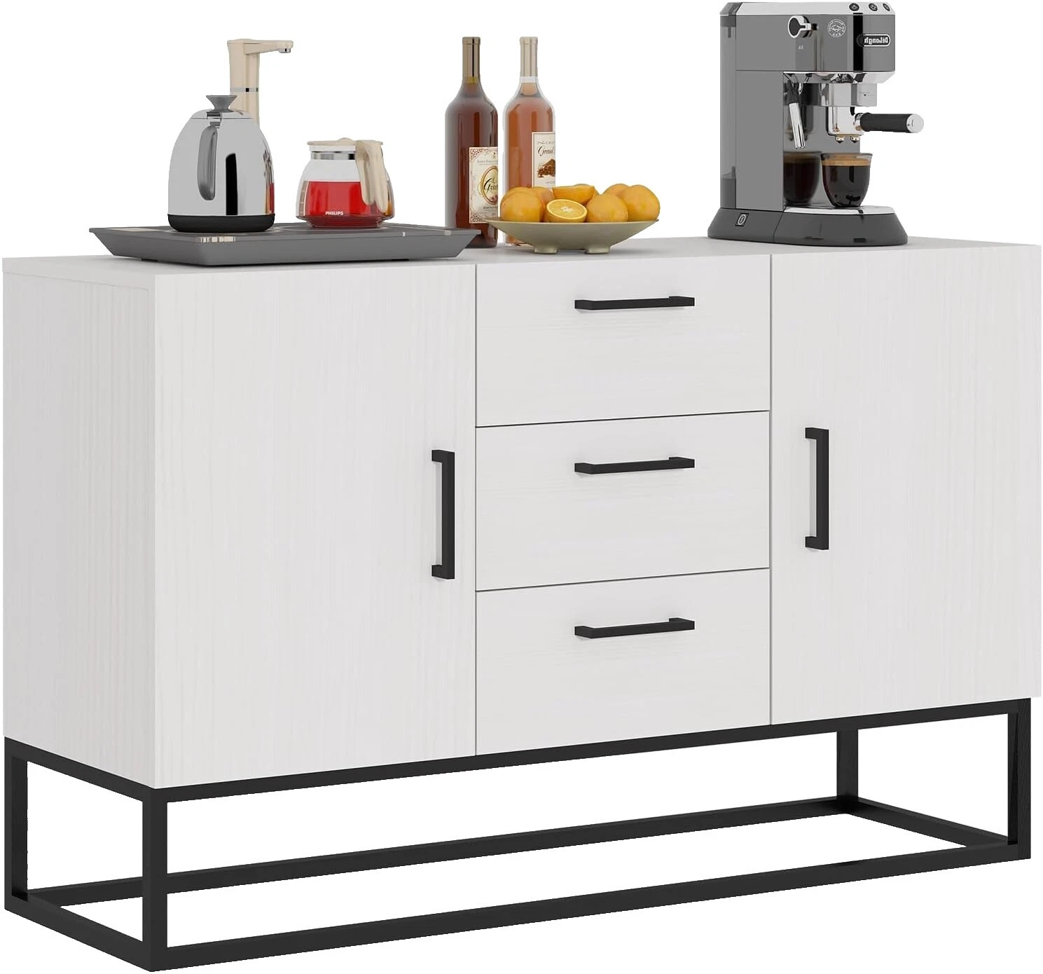 Living Room Transitional White Sideboards, Buffets & Trolleys