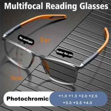 Multifocal Progressive Glass Transition Photochromic Varifocal Reading Anti-blue