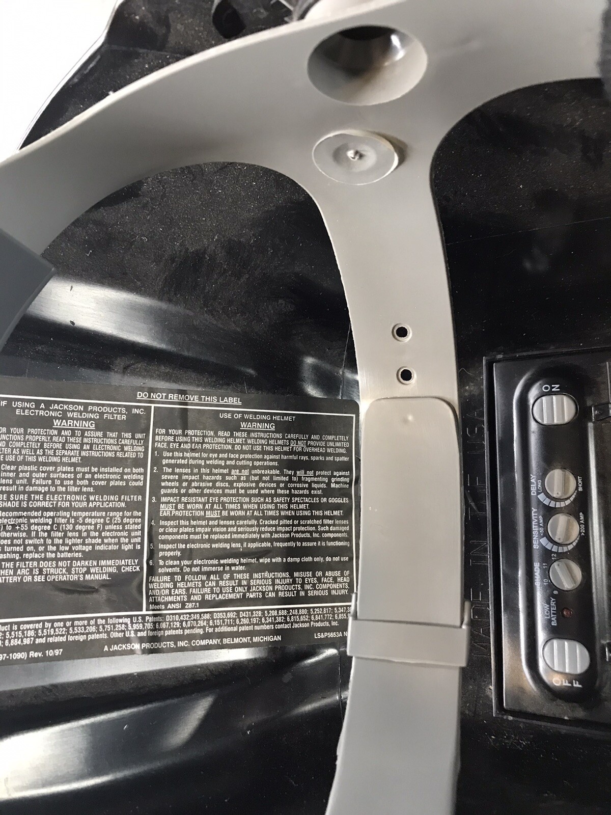 Jackson “MORSAFE” Welding Helmet CAV2 Z87.1 Auto Darkening Filter eBay