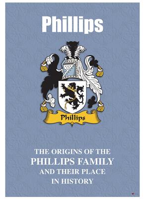 Phillips English Surname History Booklet with Historical Facts of the Name