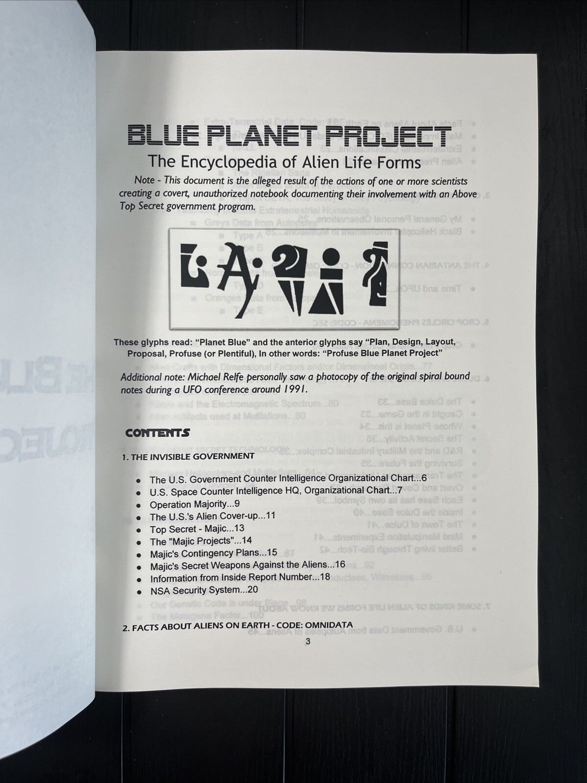 BLUE PLANET PROJECT lost Chapters,TRILOGY,3 BOOK In 1,Conspiracy,Alien Lifeforms