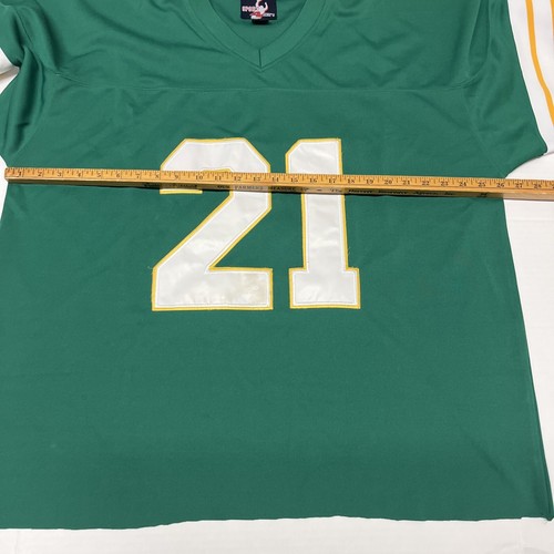 Camiseta de fútbol vintage de Notre Dame para hombre XL B&T verde manga modificada longitud de la camisa - Imagen 19 de 22