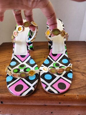 giuseppe zanotti For Vicini NEW SZ 8 Handpainted Embellished