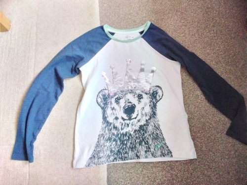 Fatface Girl's Bear Sequined Top - Age 7-8 Years - Picture 6 of 6
