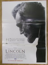 LINCOLN daniel day lewis 2012 DOUBLE SIDE DS Rare Film Poster India Orig ENG