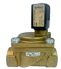 Burkert Type 5281 00462926 2/2 Solenoid Valve 1" NPT 24V 50-60 Hz 3-232 psi
