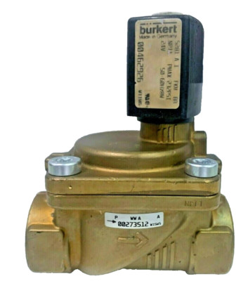 Burkert Type 5281 00462926 2/2 Solenoid Valve 1'' NPT 24V 50-60 Hz  3-232 psi