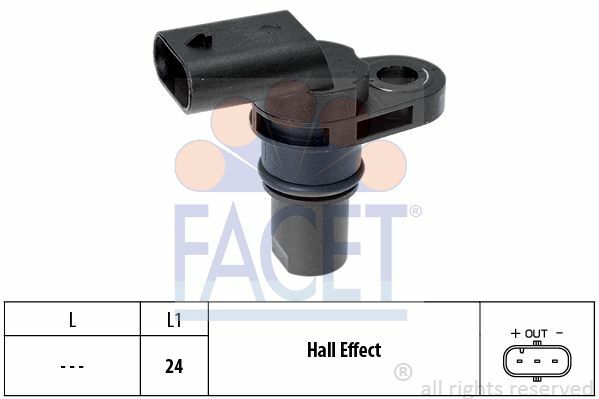 Facet Kurbelwellensensor FüR Porsche Cayenne (92A,9PA),MACAN (95B)-image
