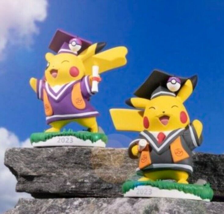 Set of 2 Pokemon Center Graduation Pikachu (Female and Male Set of 2 Pokemon Center Graduation Pikachu (Female and Male