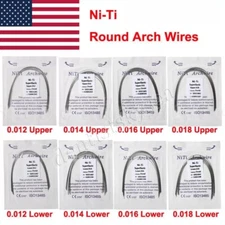 Dental Orthodontic Super Elastic Niti Arch Wire Round Ovoid / Brackets Braces US