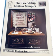 The Hearts Content Saltbox Sampler Maureen Appleton Cross Stitch Chart Booklet