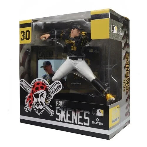 McFarlane Sports MLB Paul Skenes Pittsburgh Pirates Figur Ständer Hintergrund - Bild 4 von 5