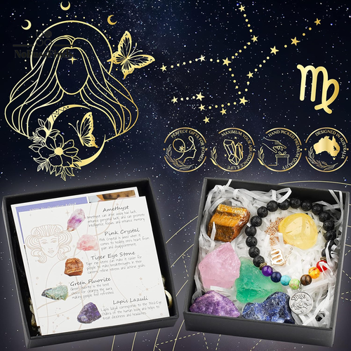 Jungfrau Sternzeichen Geschenke für Frauen Spirituelle Geschenke Horoskop Geschenke mit Geburtsstein Zod - Bild 4 von 10