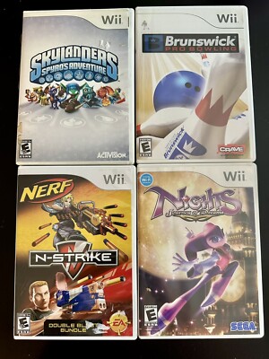 Nights Journey of Dreams, N-Strike, Brunswick Pro Bowling, Skylanders Wii Bundle