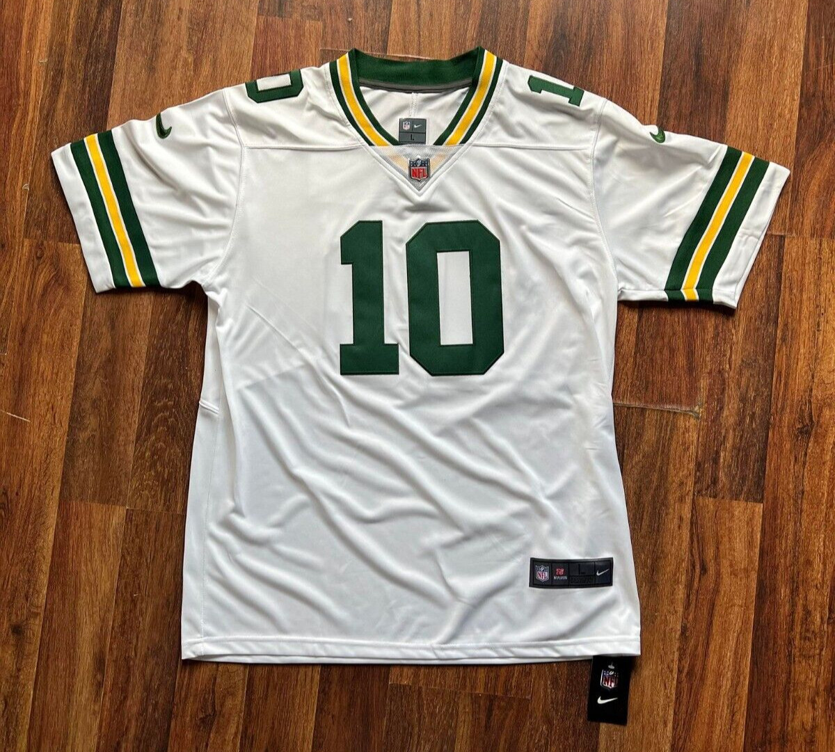 (NUEVO) Camiseta de jugador Green Bay Packers Jordan Love blanca (grande adulto)