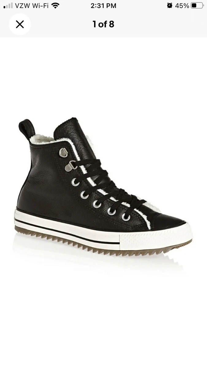 Black leather converse shoes womens 2025