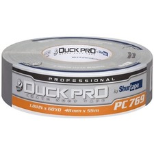 Shurtape PC 769 105458 Duck Pro Duct Tape Silver 1.88in x 180ft Indoor Outdoor